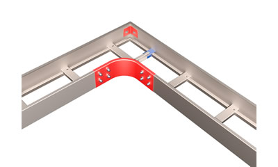 Tongue-and-Groove Ladder Horizontal Bend